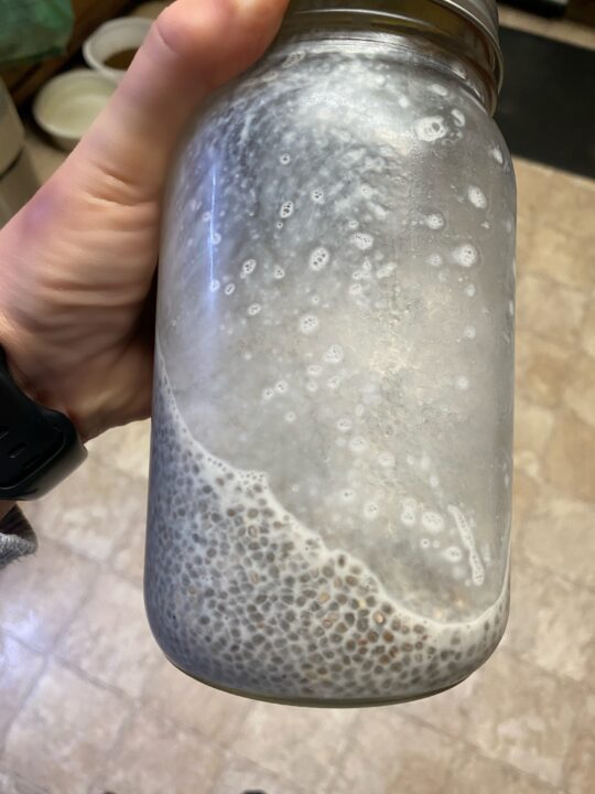 Chia Seed Pudding in Jar