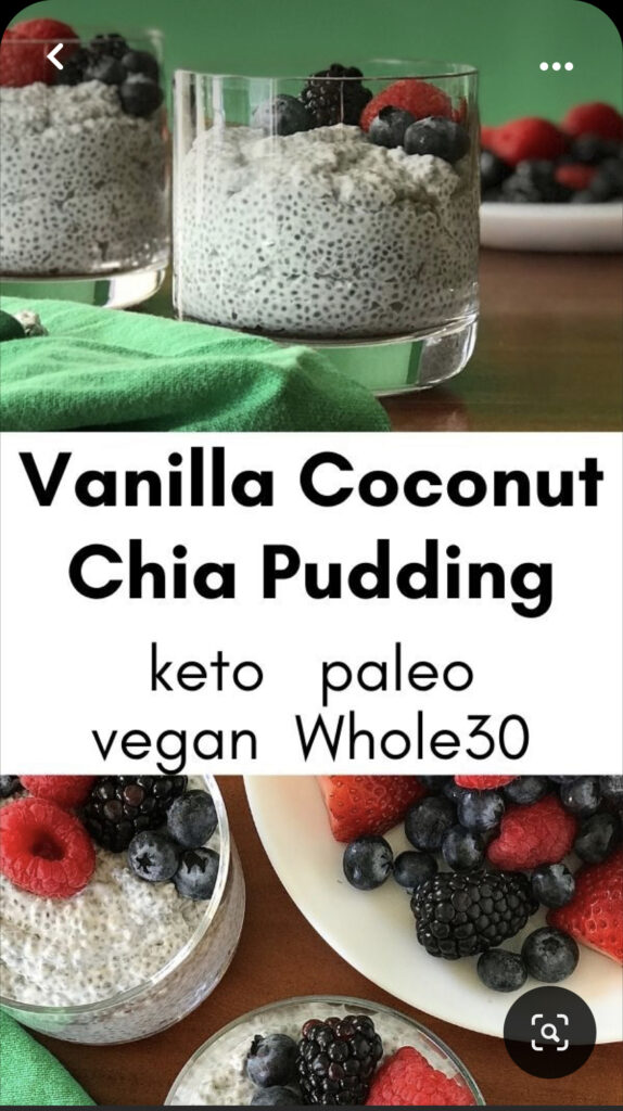 Vanilla Coconut Chia Pudding