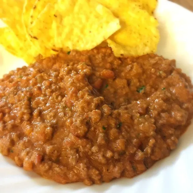 15 Minute Hot Taco Dip with Ground Beef
