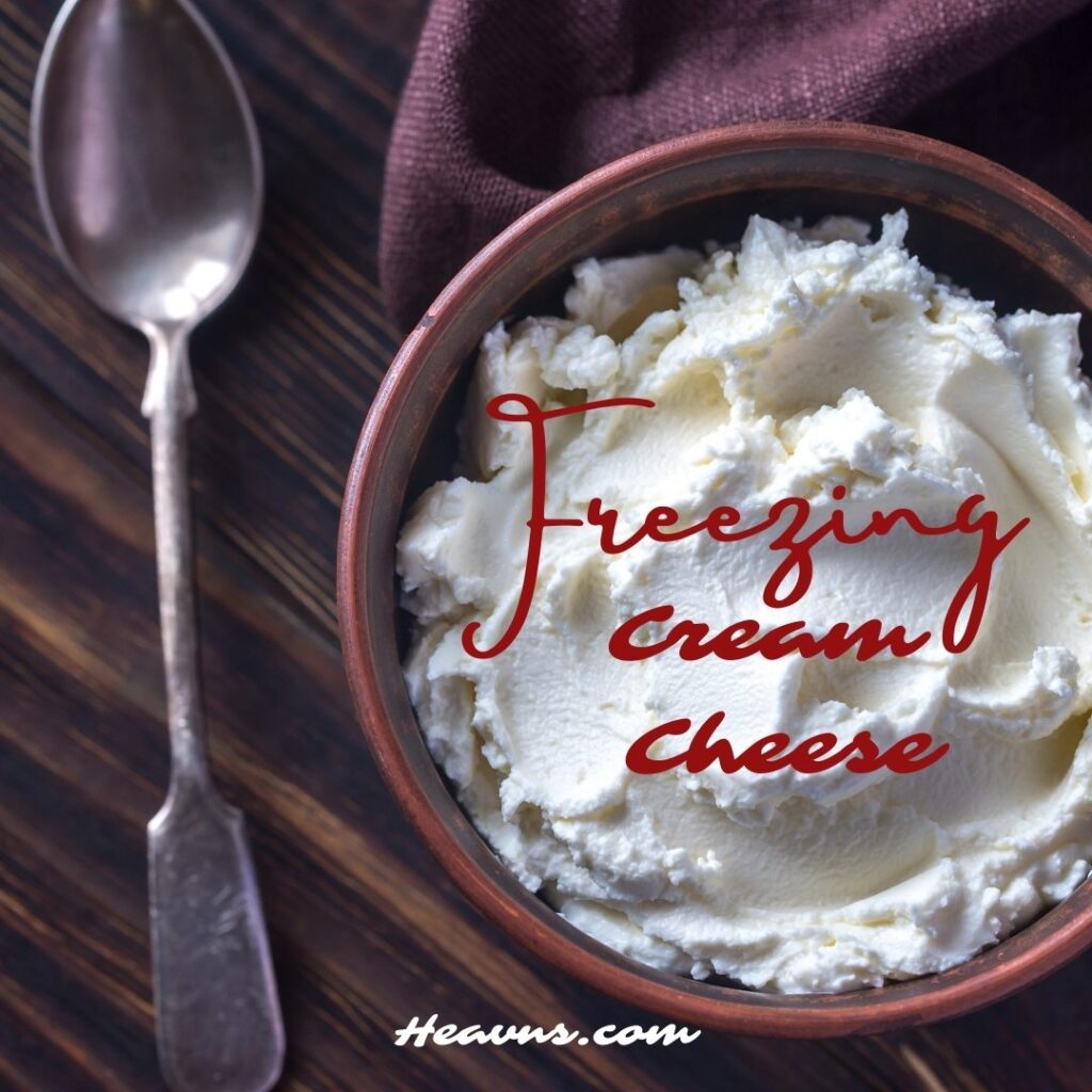 freezing cream cheese