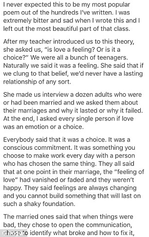 Is love a feeling or a choice?
