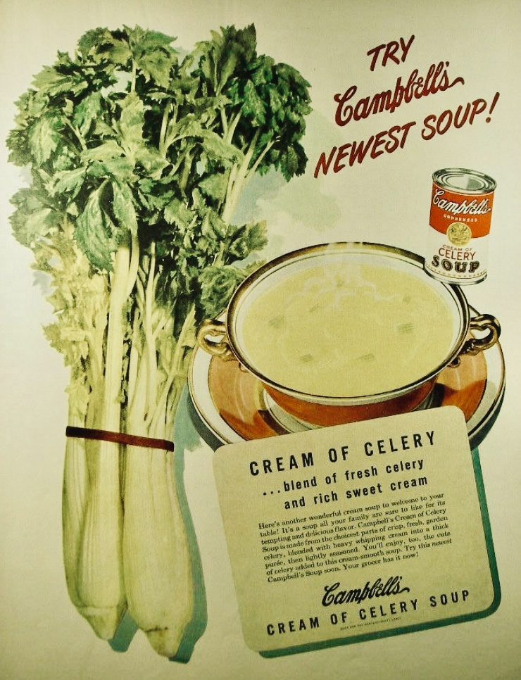 Campbell's Cream of Celery Soup Ad